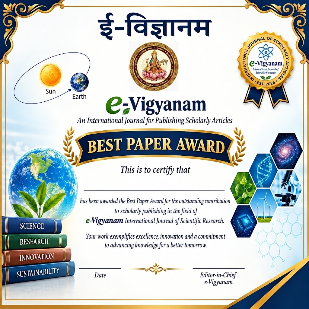 Best Paper Award Certificate